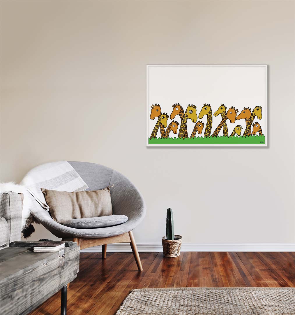 Tower of Giraffes artwork by E. Ong