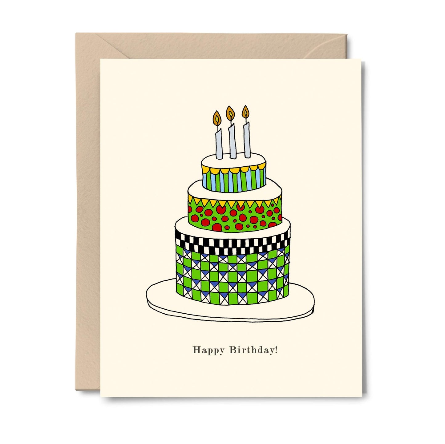 Cake - Happy BIrthday Greeting Card