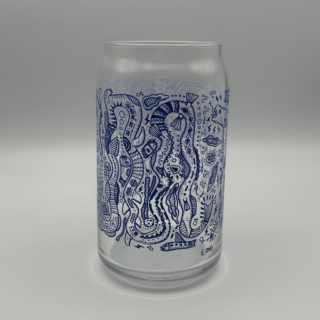 Eel Beer Can Glass