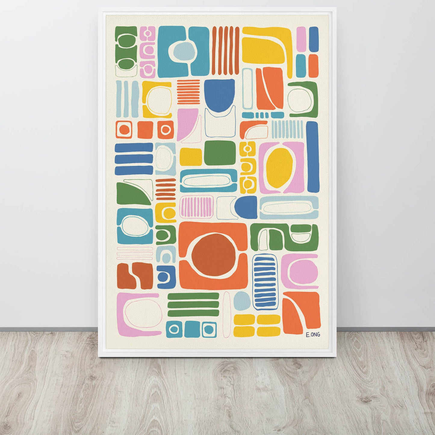 Color Pops (Multi-Color) | Original Framed Canvas Print
