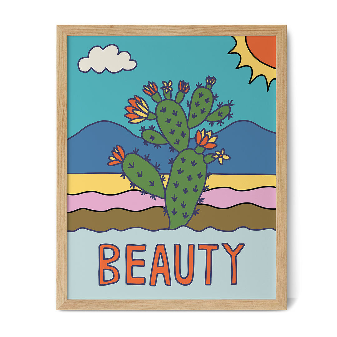 Beauty (Cactus) - Inspirational Poster