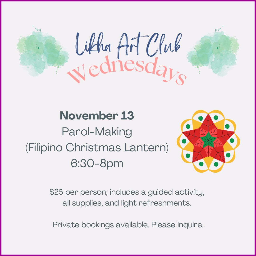 Likha Art Club at Likha Art Cafe - Parol-Making Workshop with Erwin Ong on November 13, 2024