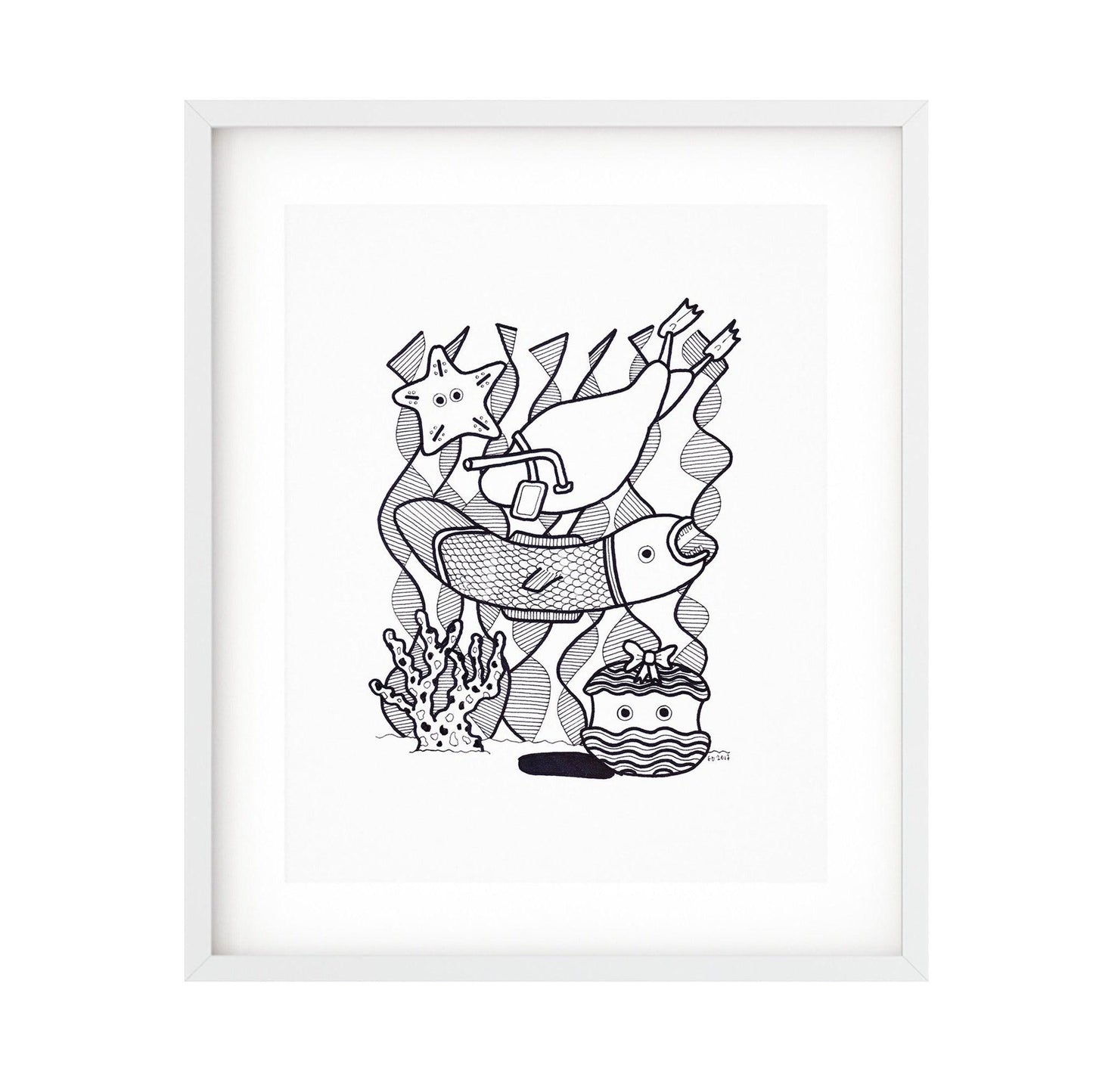 "El Nido" Black and White #2 (Original)