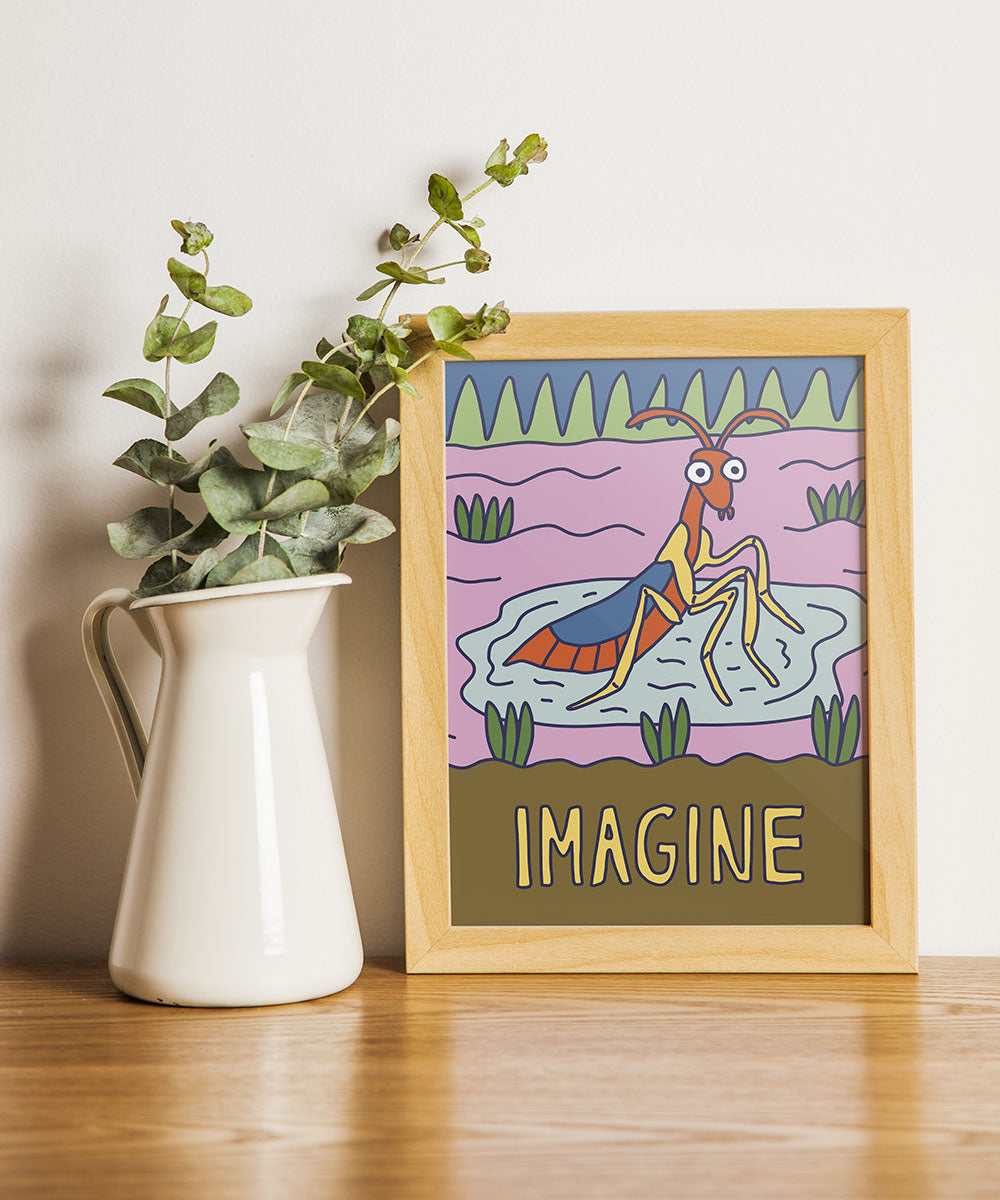 Imagine (Praying Mantis) - 5"x7" Print