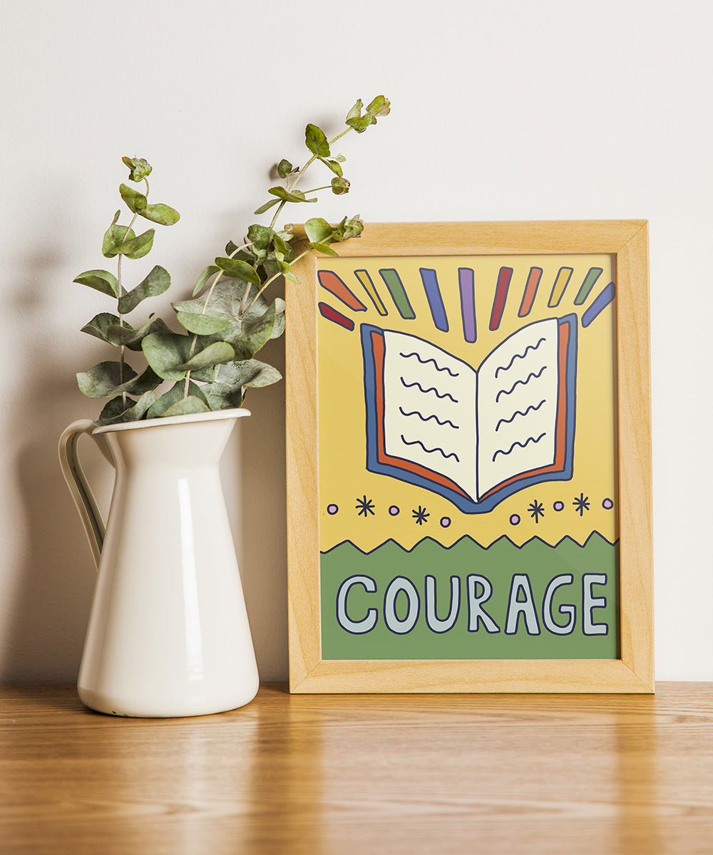 Courage (Book) - 5"x7" Print