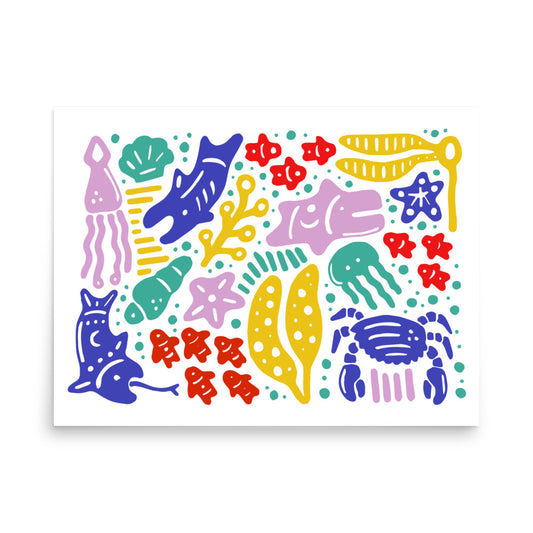 Fish Blobs #1 (Multi-color Print)