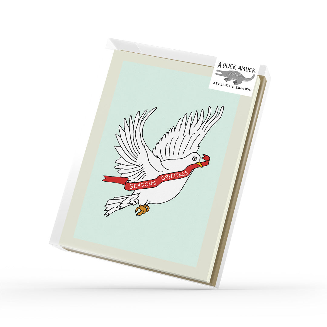 Christmas Dove - Holiday Greeting Card