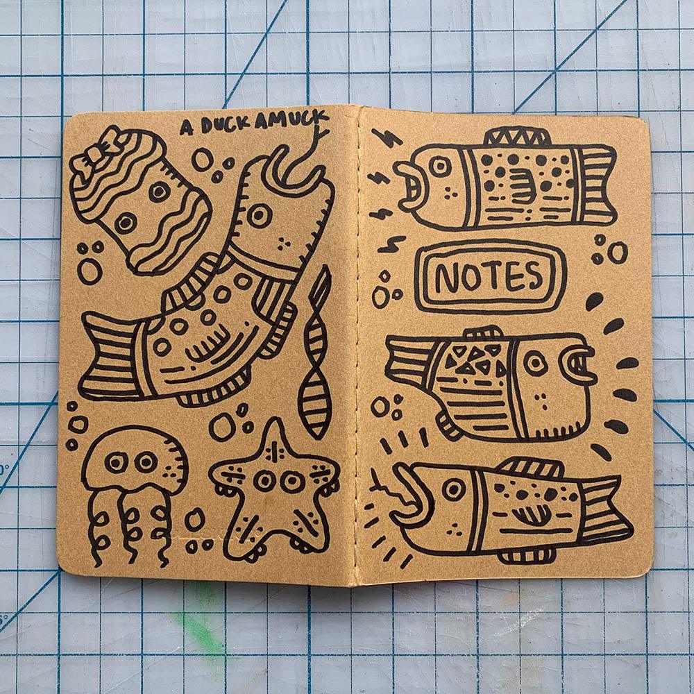 Hand-Decorated Journal - Design No. 6 - *Drawn to Order*