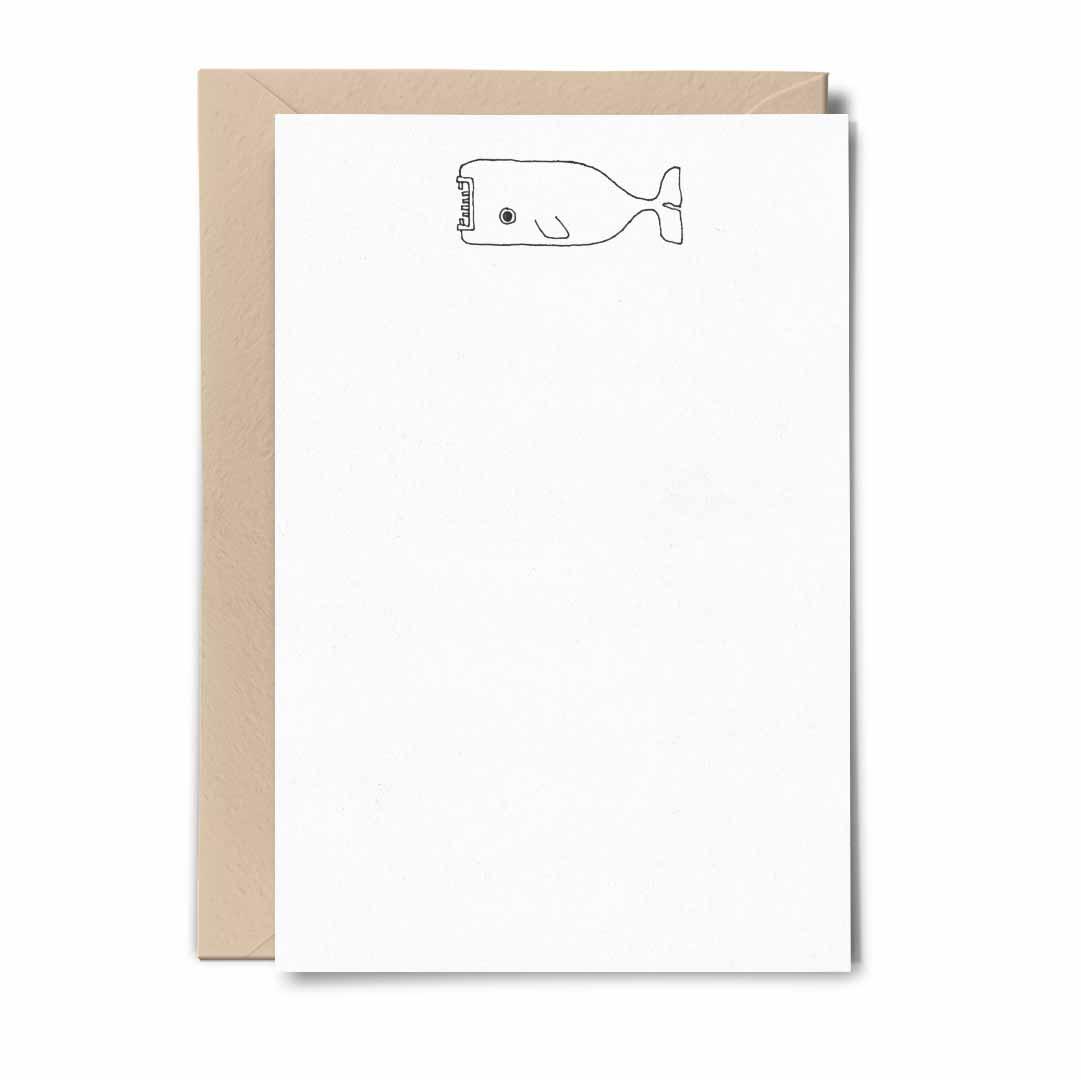 Sperm Whale - Flat Notecard Set