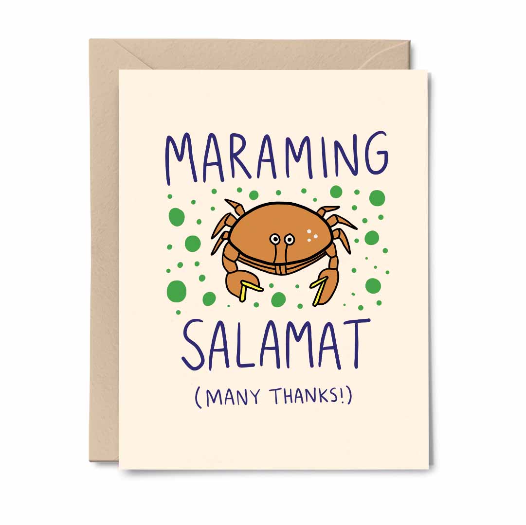 Maraming Salamat (Many Thanks!) - Thank You Card