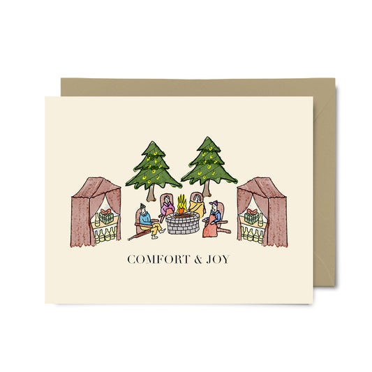 Outdoor Christmas - Holiday Greeting Card