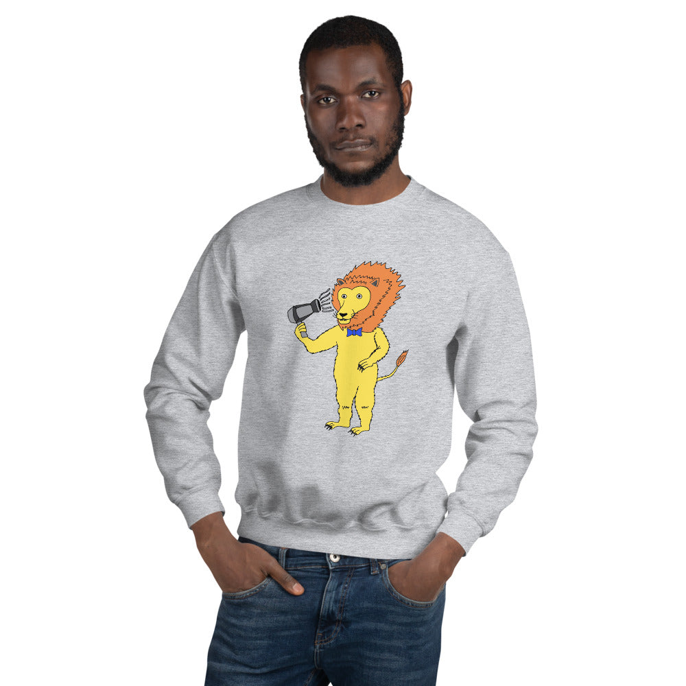 Lion Blow-Drying Sweatshirt