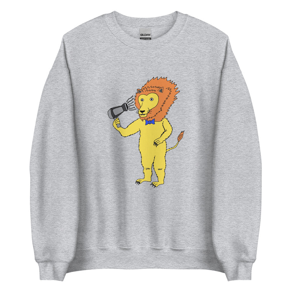 Lion Blow-Drying Sweatshirt