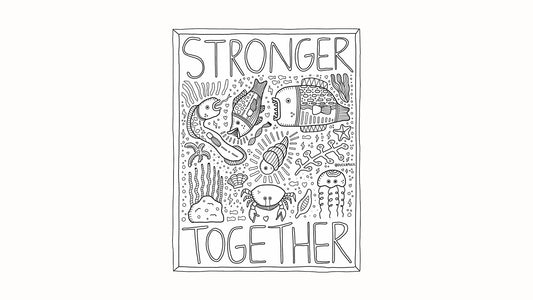 "We Are Stronger Together" - AAPI Heritage Month Coloring Book