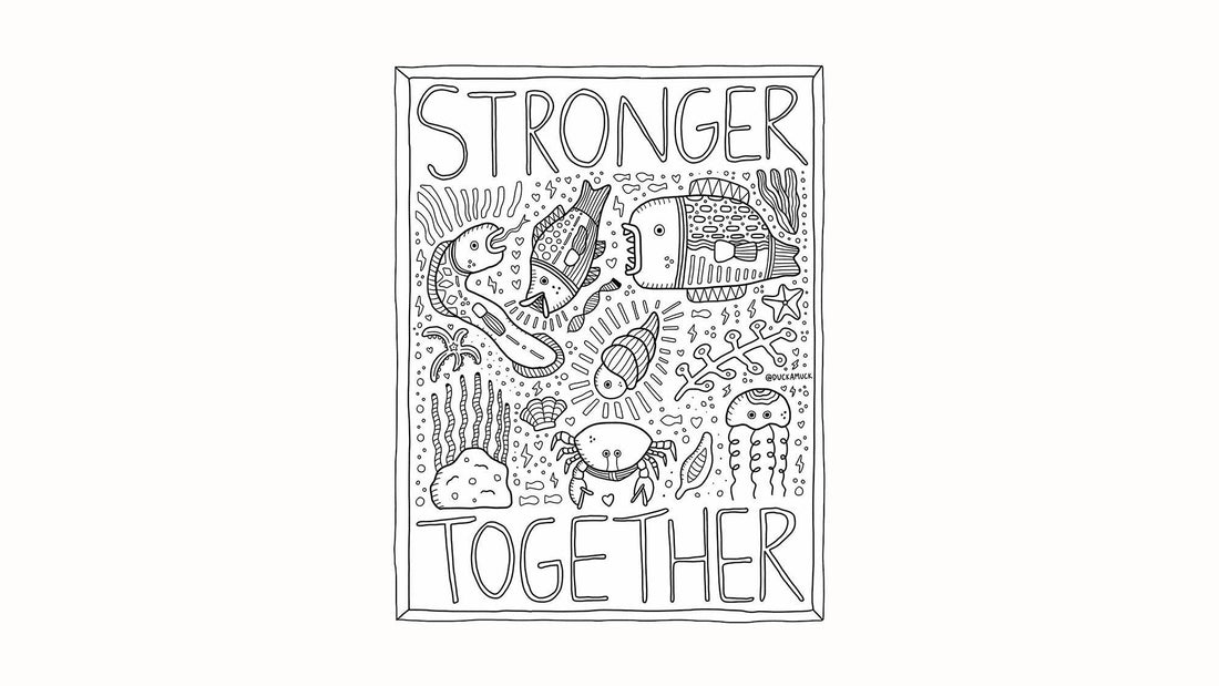 "We Are Stronger Together" - AAPI Heritage Month Coloring Book