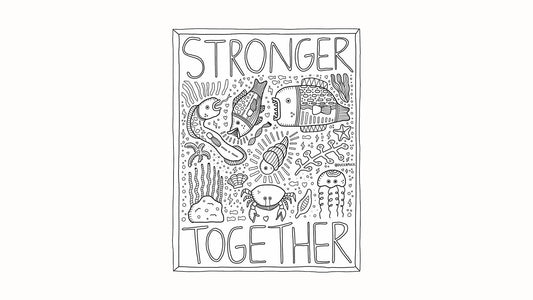 "We Are Stronger Together" - AAPI Heritage Month Coloring Book