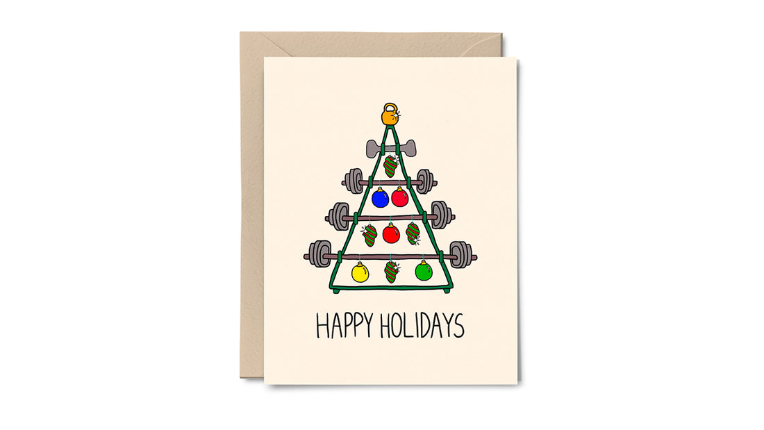 Cute Fitness-Themed Holiday & Christmas Cards for 2022