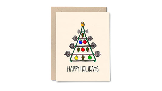 Cute Fitness-Themed Holiday & Christmas Cards for 2022