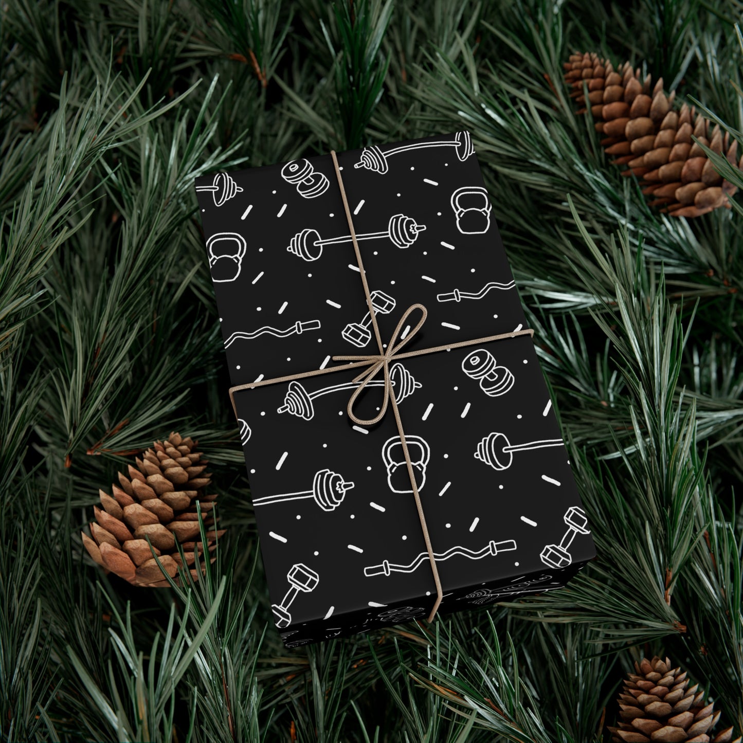 Gym Wrapping Paper, Cute Gym Gift Wrap, 2 sizes
