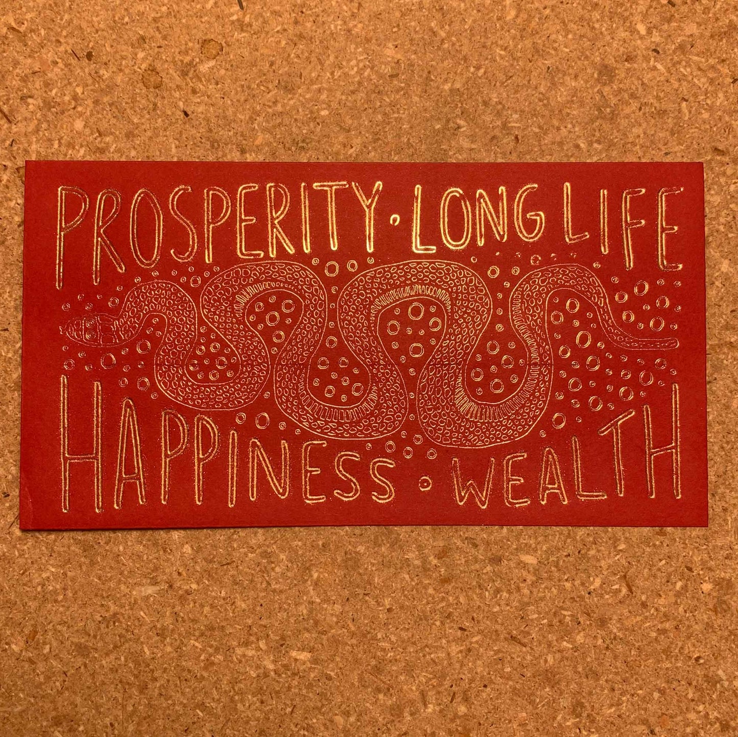 Year of the Snake - Red Envelope / Hong Bao / Ang Pao