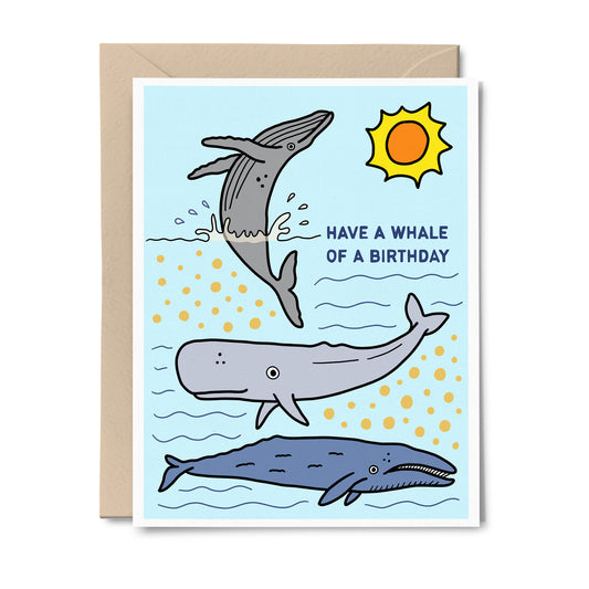 Have a Whale of a Birthday - Happy Birthday Greeting Card