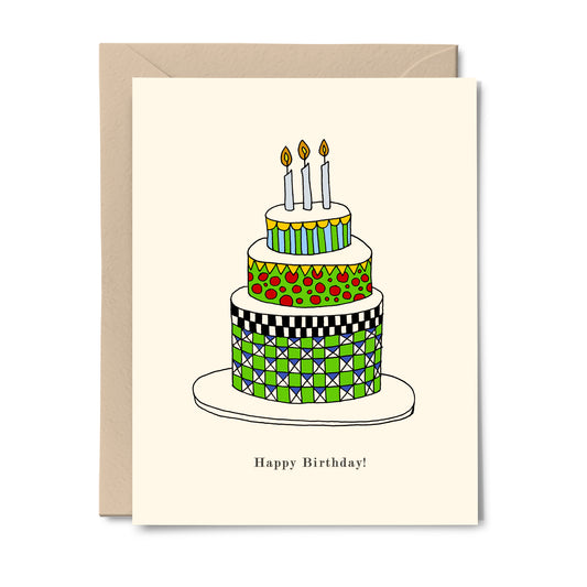 Cake - Happy BIrthday Greeting Card