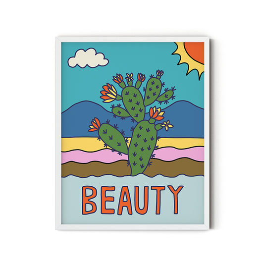Beauty (Cactus) - Inspirational Poster