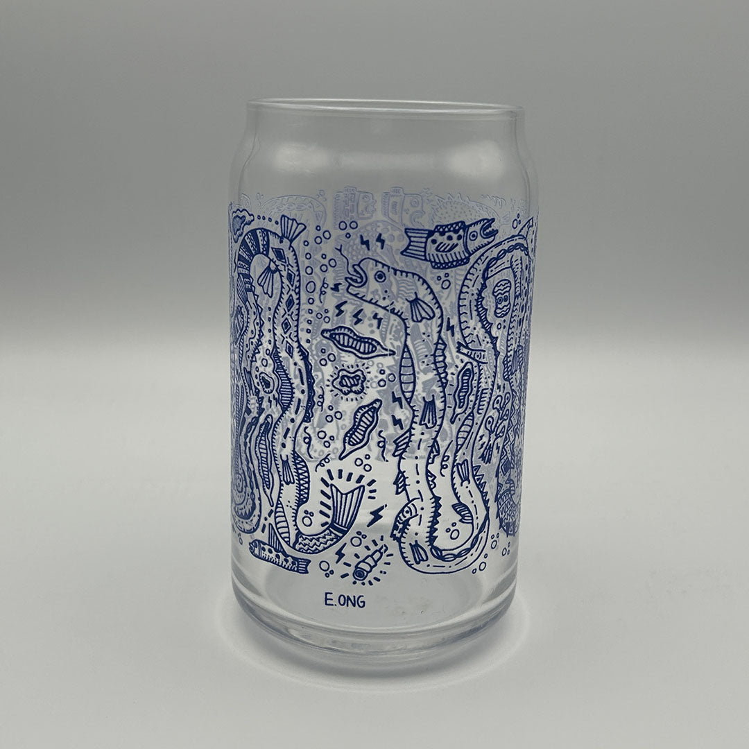 Eel Beer Can Glass