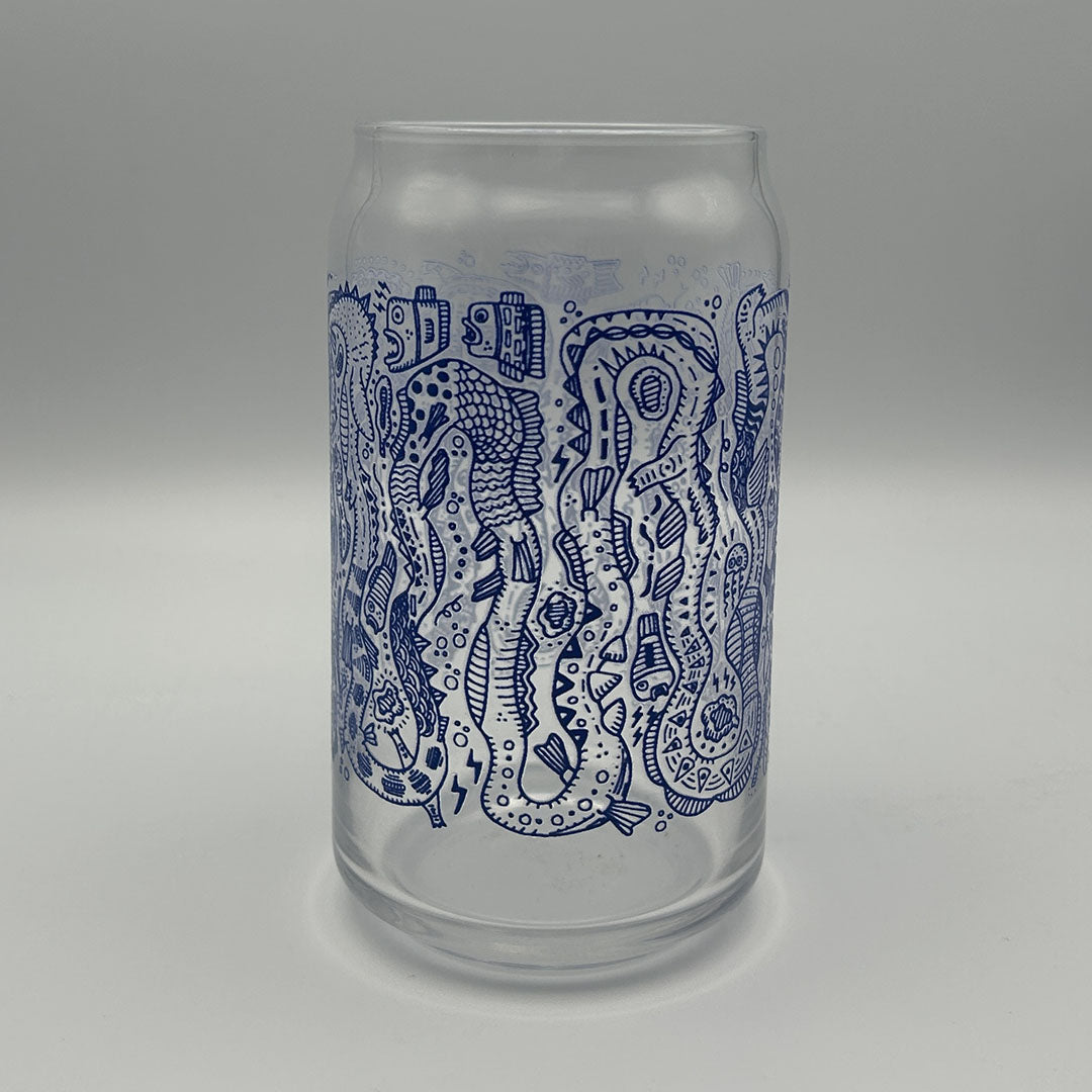 Eel Beer Can Glass