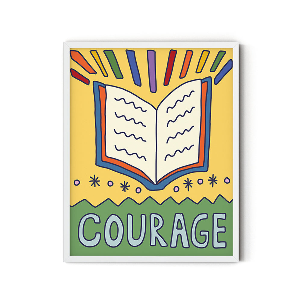 Courage (Book) - Inspirational Poster