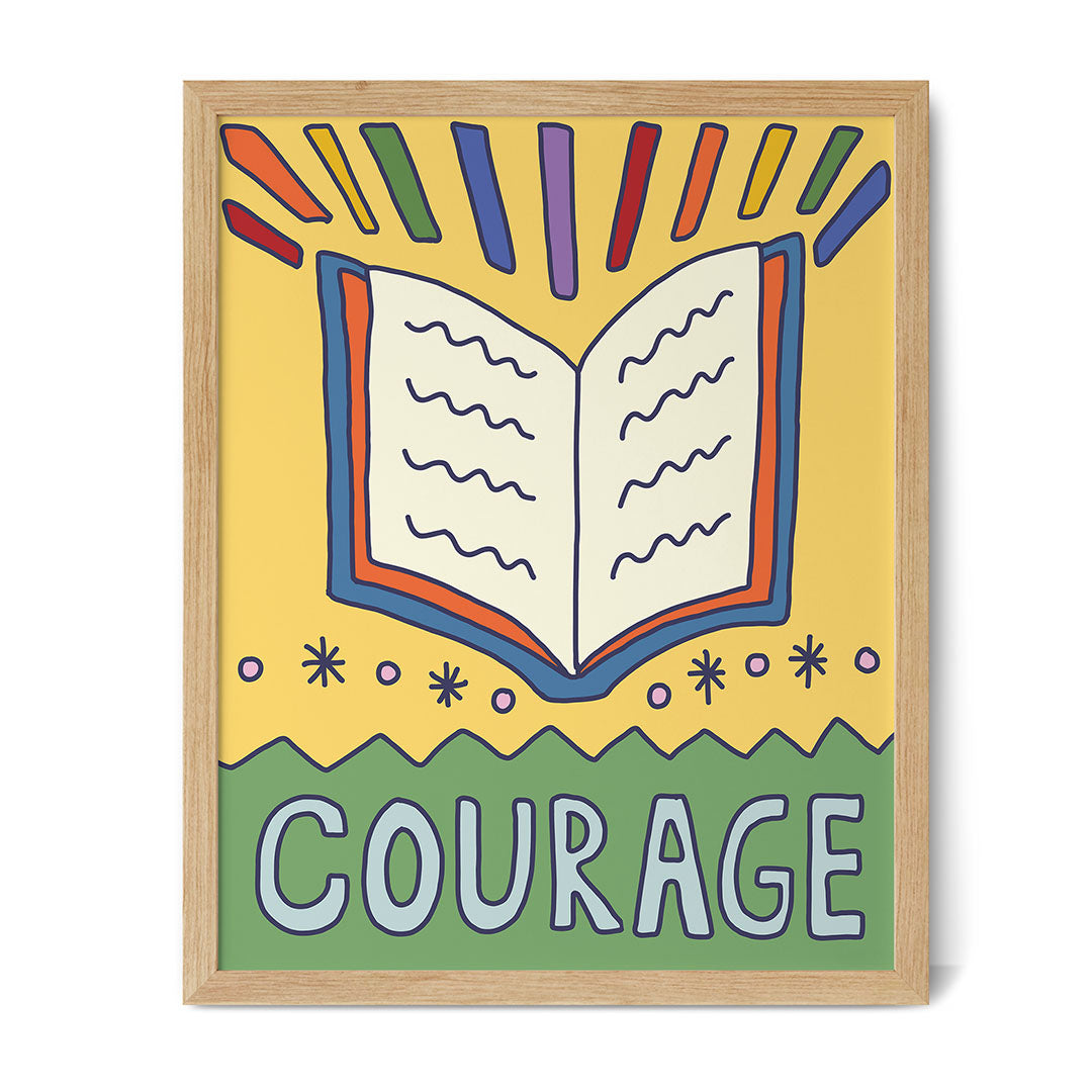 Courage (Book) - Inspirational Poster