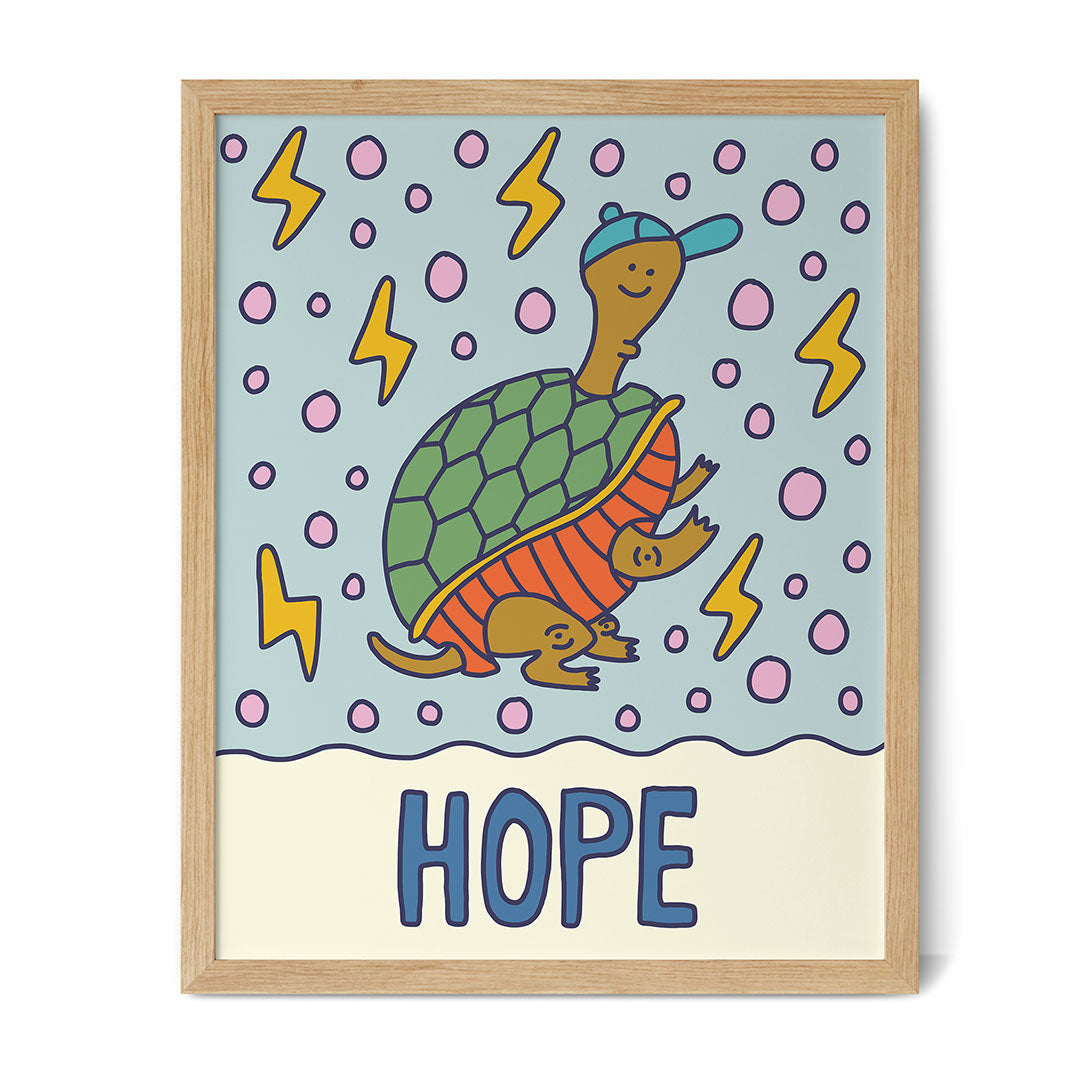Hope (Turtle) - Inspirational Poster