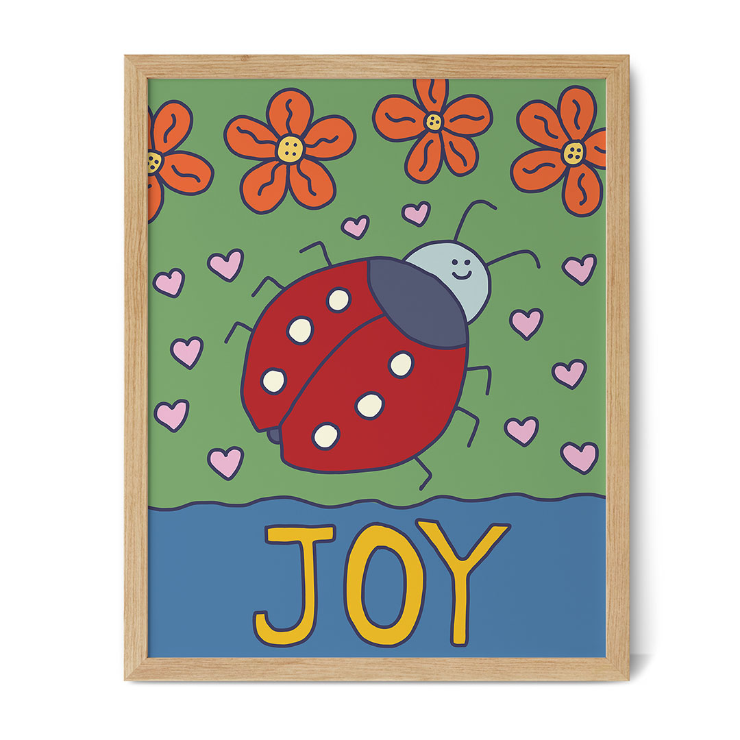Joy (Ladybug) - Inspirational Poster