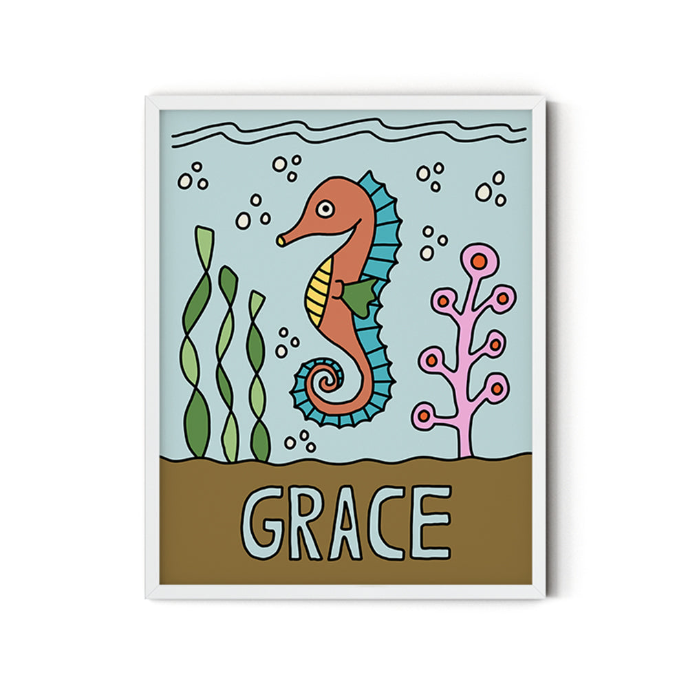 Grace (Seahorse) - Inspirational Poster