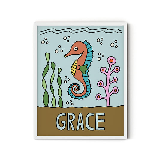 Grace (Seahorse) - Inspirational Poster
