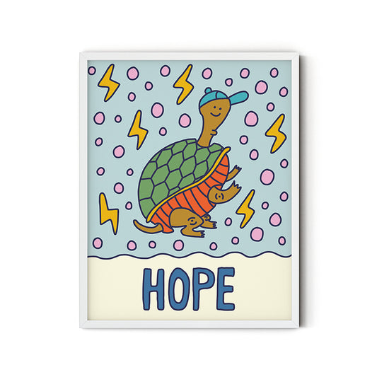 Hope (Turtle) - Inspirational Poster