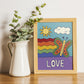 LOVE - Butterfly Art Print