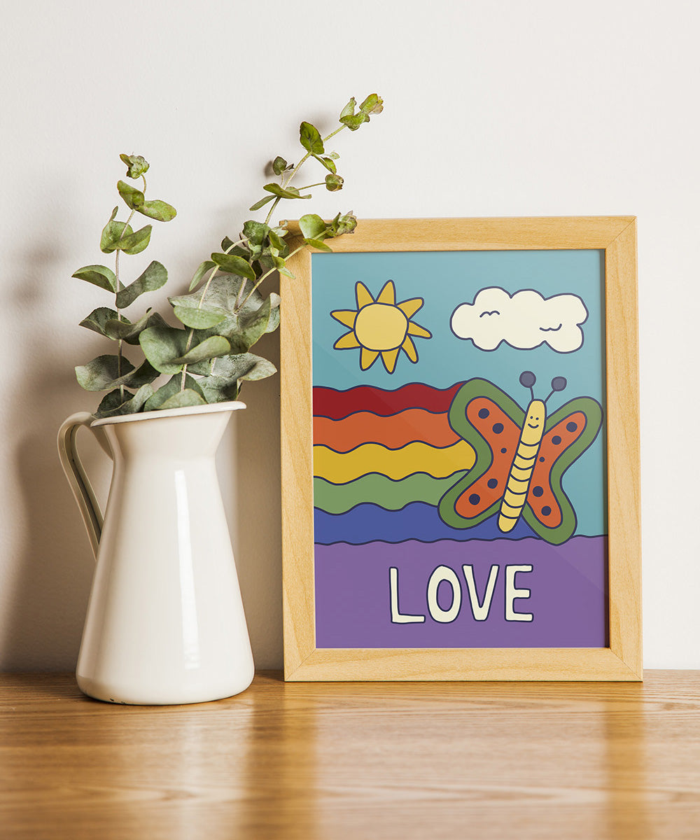 Love (Butterfly) - 5"x7" Print