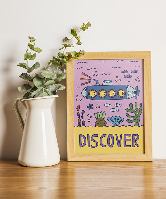 Discover (Submarine) - 5"x7" Print