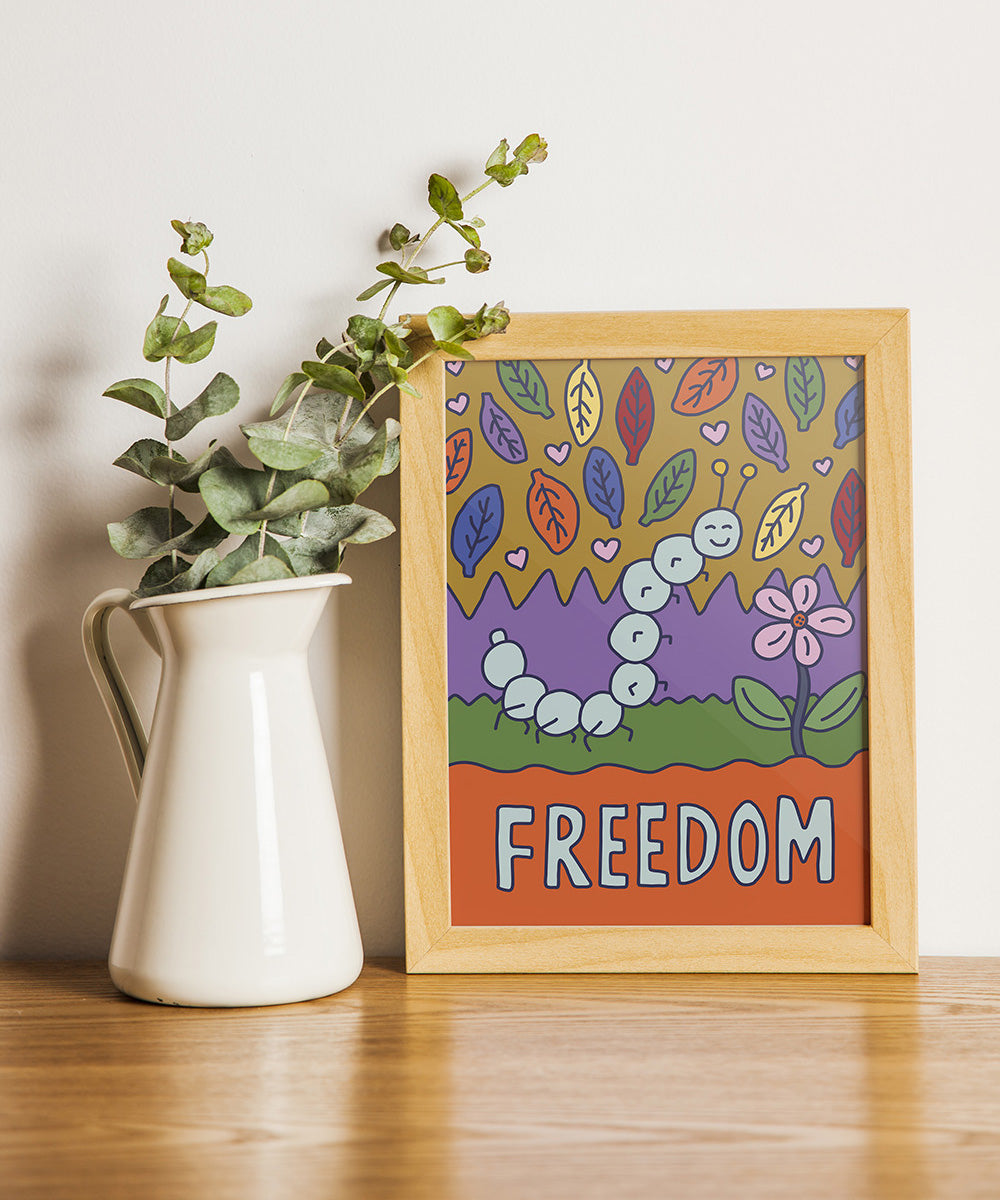 Freedom (Caterpillar) - 5"x7" Print