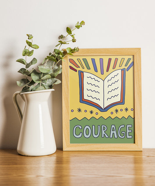 Courage (Book) - 5"x7" Print
