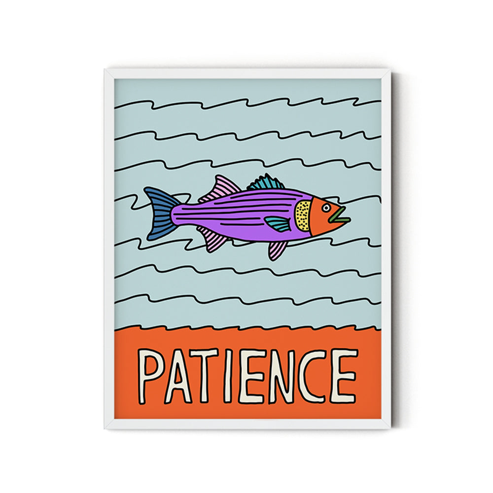 Patience (Bass) - Inspirational Poster