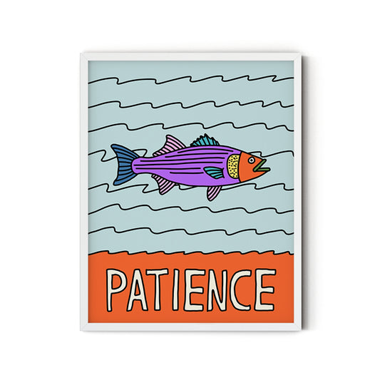 Patience (Bass) - Inspirational Poster