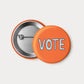 VOTE Pinback Button - 2.25" Illustrated Pin Badge
