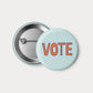 VOTE Pinback Button - 2.25" Illustrated Pin Badge