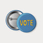 VOTE Pinback Button - 2.25" Illustrated Pin Badge