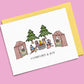 Outdoor Christmas - Holiday Greeting Card