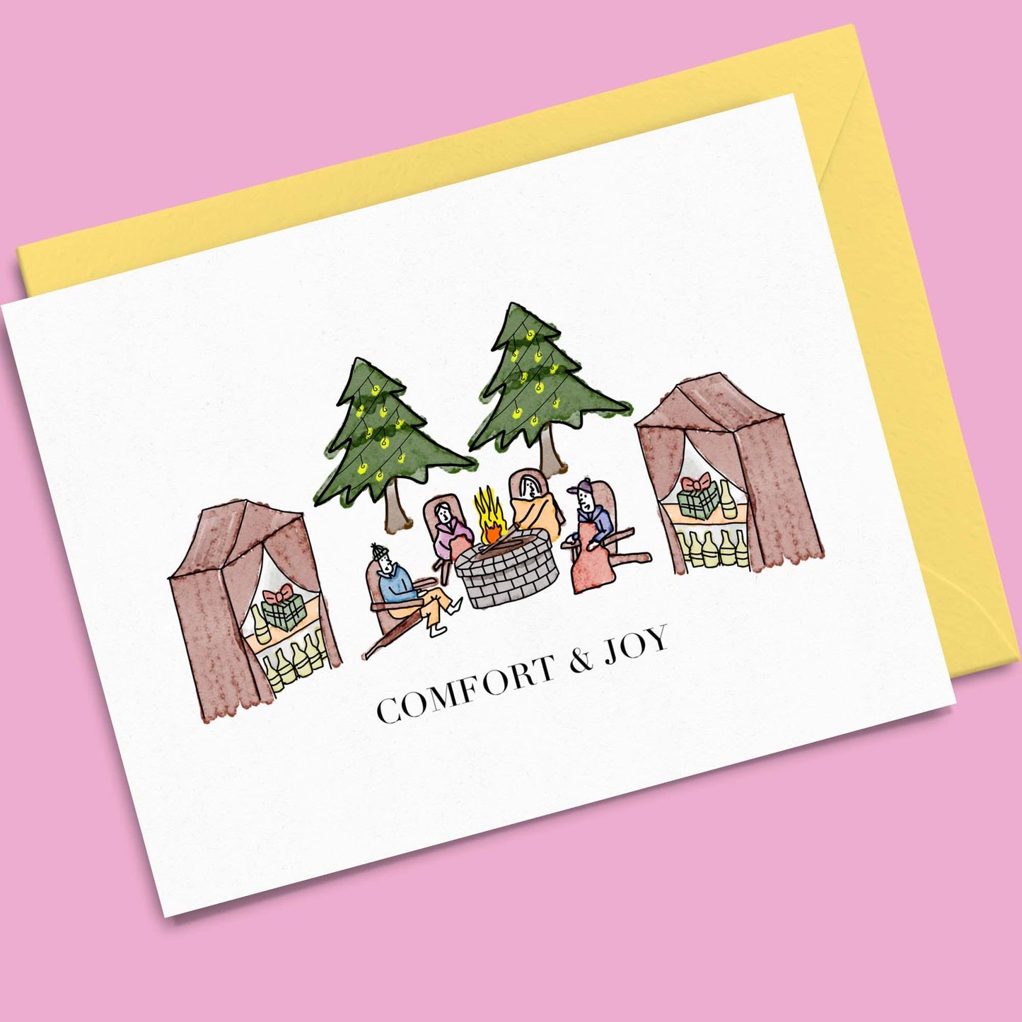 Outdoor Christmas - Holiday Greeting Card