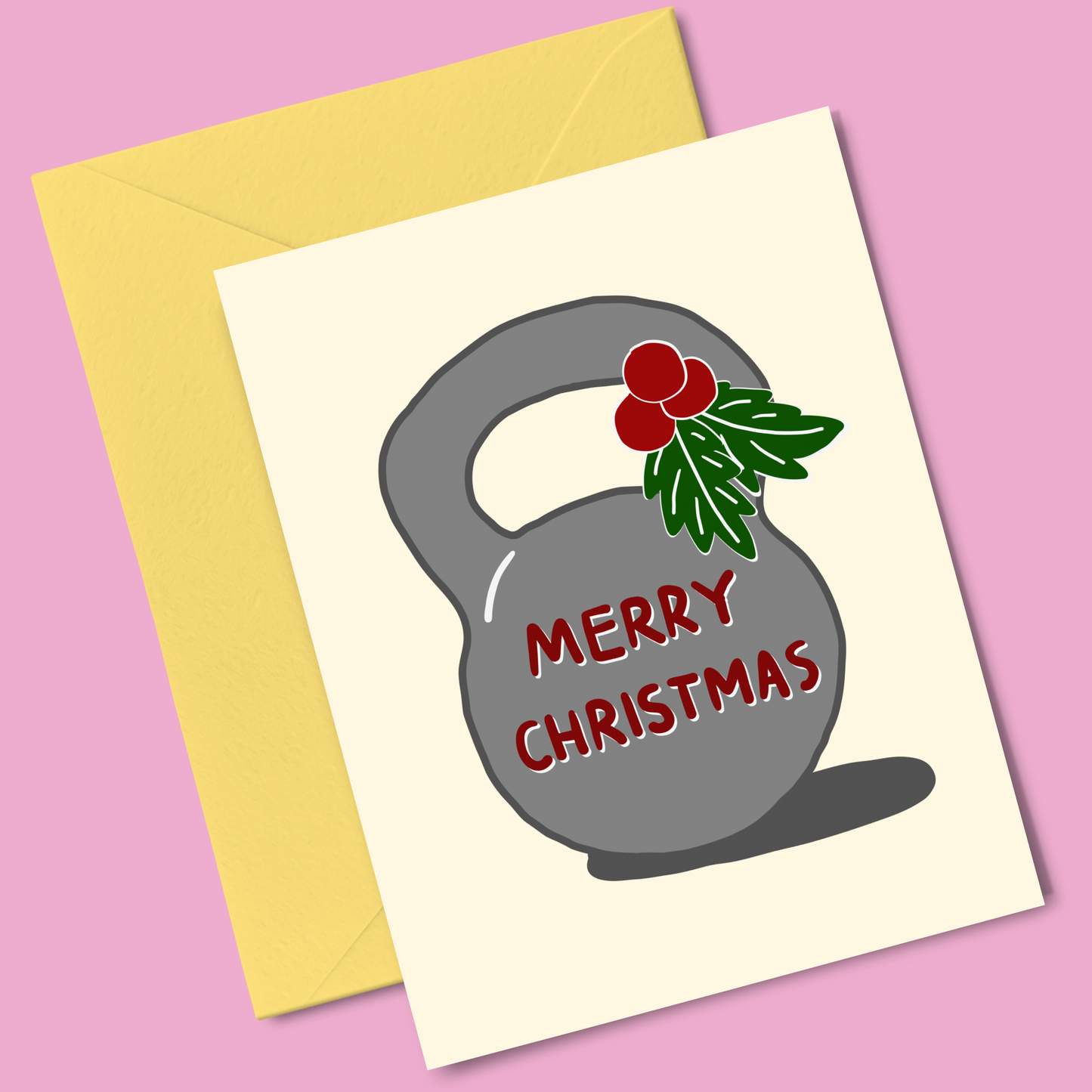 "Merry Christmas" Kettlebell - Single Card