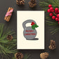 "Merry Christmas" Kettlebell - Greeting Card (Set)